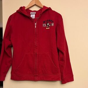 Mickey Mouse Red Kids Hoodie